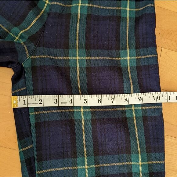 Brandy MELVILLE black watch plaid wide leg high rise XS @L - Picture 6 of 9